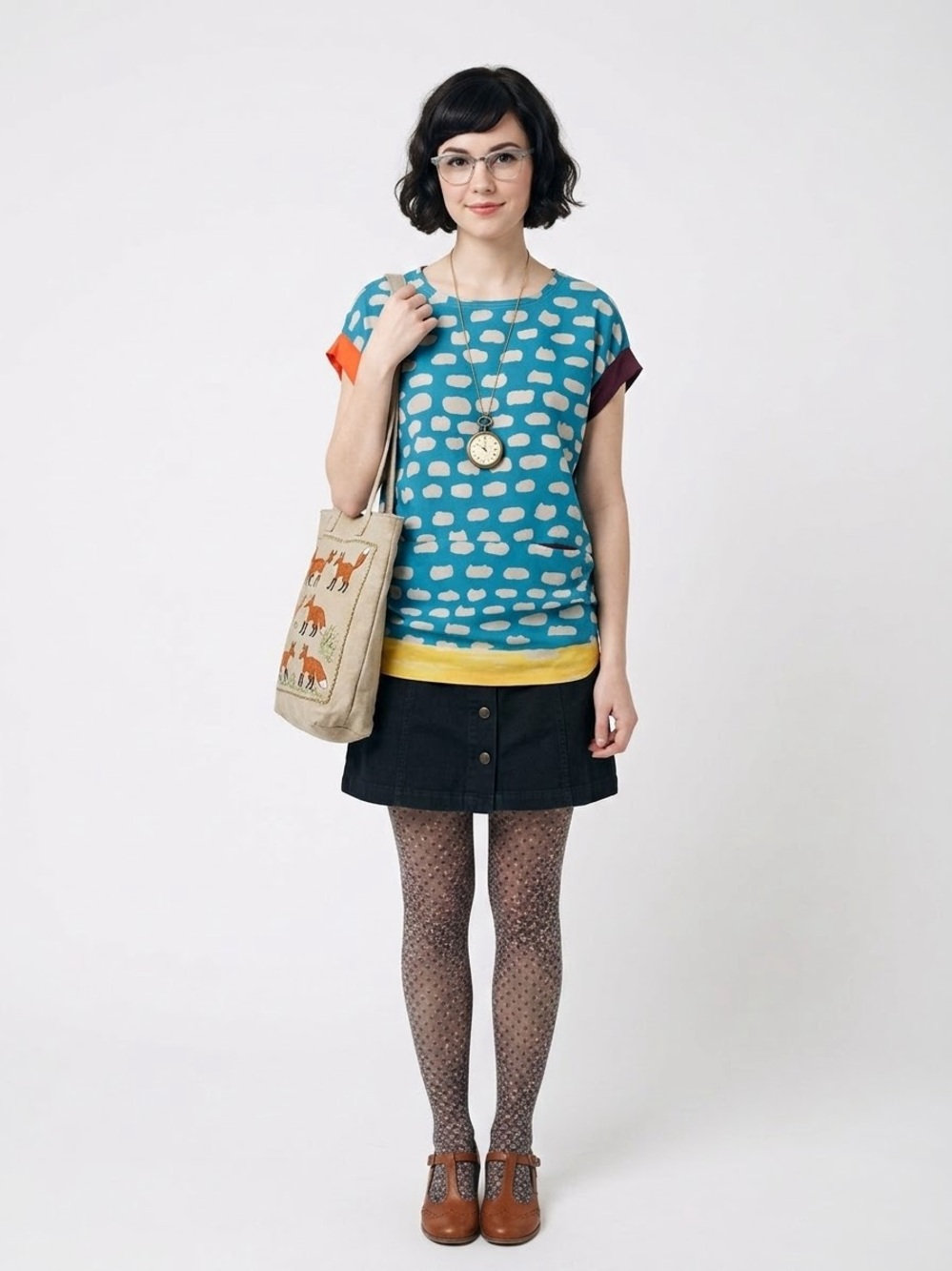 Marni 100% Silk Kitschy Oversized Cloud Top Kidcore Eclectic Dopamine Dressing